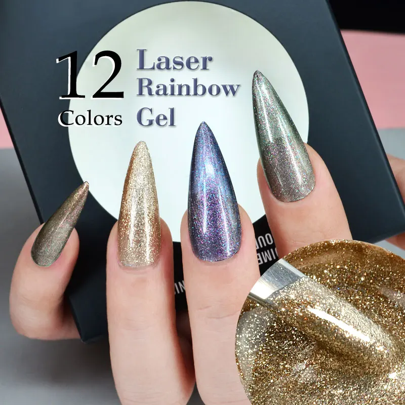 VENALISA Nail Art Semi Permanent UV Lacquer Hybrid Varnishes Laser Rainbow Glitter Platinum Paint Enamel Gel Polish | Красота и