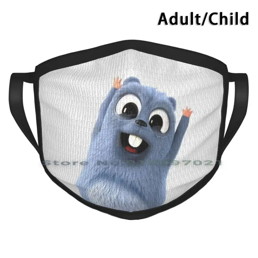 Lemmings ура многоразовые рот маска для лица с фильтры детей рисунками героев