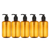 5 x 200ml brown soap dispenser plastic foaming bottle liquid pump container soap dispenser bottle shampoo