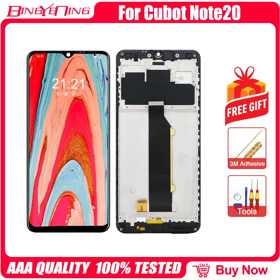 New Original For Cubot Note 20/Note 20 Pro LCD&Touch screen Digitizer with frame display Screen module accessories Assembly enlarge