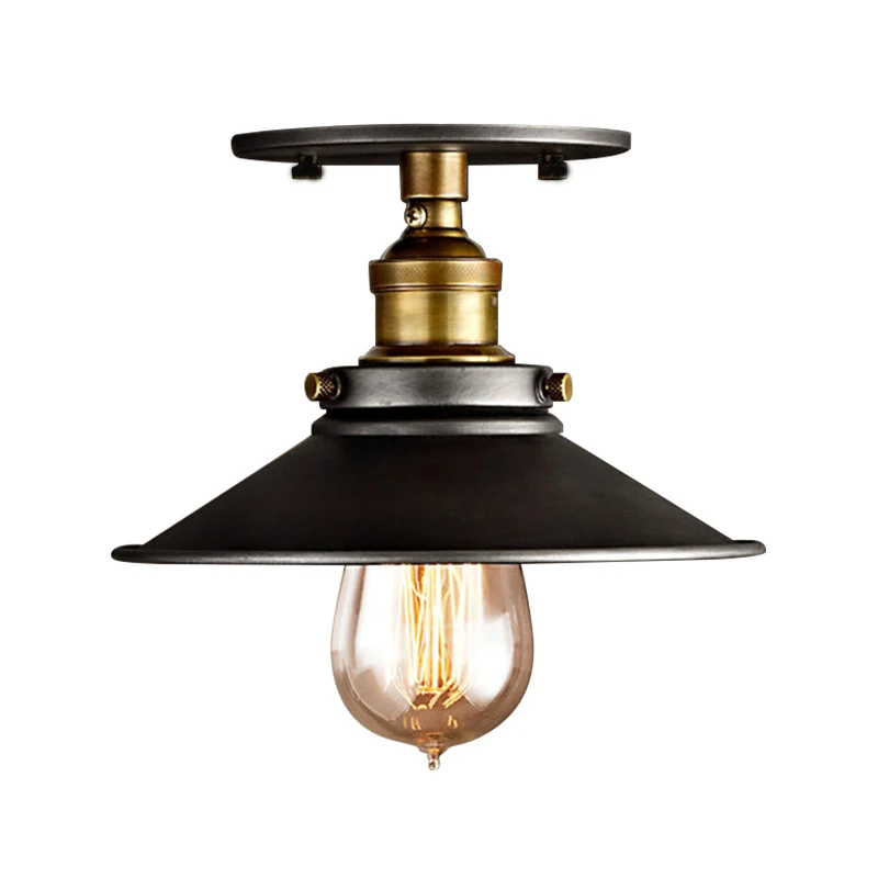 

Vintage LED Industrial Ceiling Lamp E27 Retro Chandelier Attic Interior Lighting American Country Restaurant Bedroom Lights