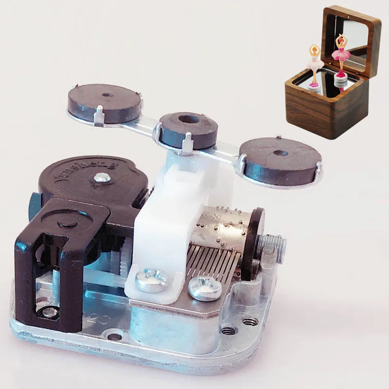 Музыкальная шкатулка сделай сам с тремя вращающимися магнитами музыкальная для