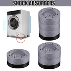 4 шт., антивибрационные подставки для стиральной машины, с шумоподавлением