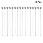 16 шт., многоразовые вилки для коктейлей, из нержавеющей стали