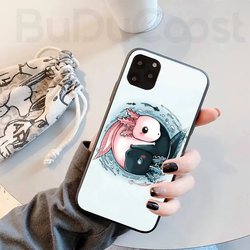 

Cute Animal Axolotl Phone Case for iphone 11 Pro 11 Pro Max X XS XR XS MAX 8plus 7 6splus 5s se 7plus SE 2020 case
