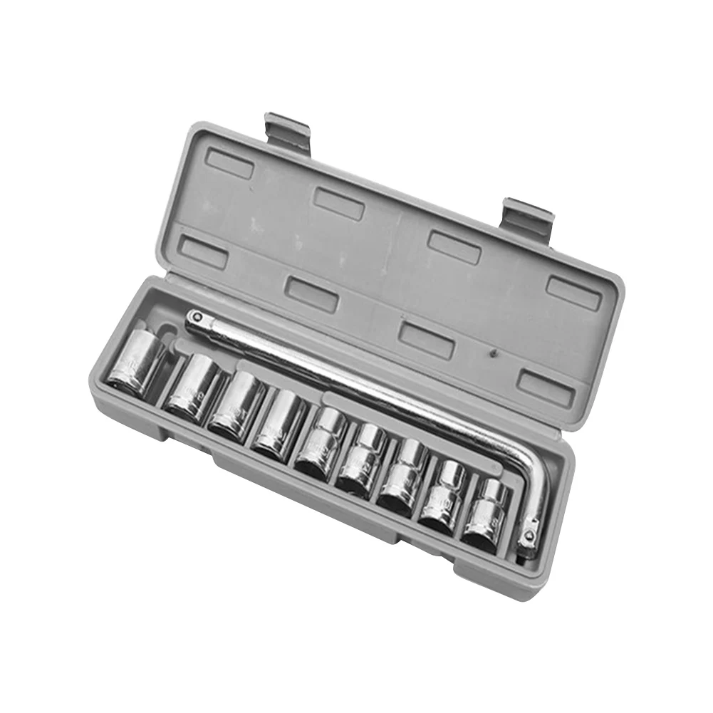 

10pcs Maintainence Professional Sleeve Manual Car Repair Quick Release Socket Wrench Set External Hexagonal Labor Saving