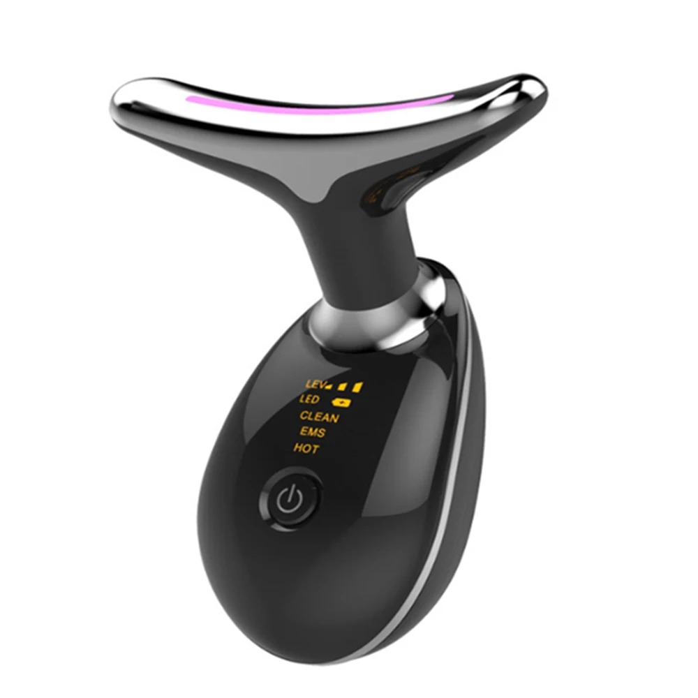 

Neck Skin Care Beauty Instrument LED Photon Vibration Neck Lifting Skin Tighten Anti Wrinkle Remove Massager Device