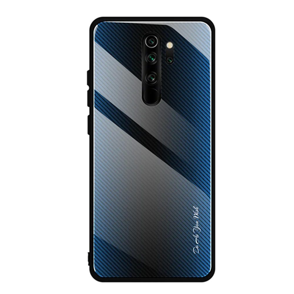 2 Градиентное закаленное стекло Eqvvol для Xiaomi Redmi Note 5, 6, 7, 8 Pro, K20, Полосатое стекло, задняя крышка для Xiaomi 9 se, CC9, 8, A3, чехол, Coque - Цвет: 2