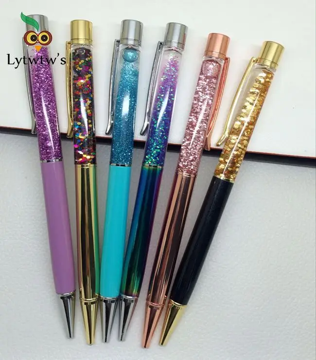 Роскошная брендовая шариковая ручка с сыпучим песком и кристаллами для свадьбы