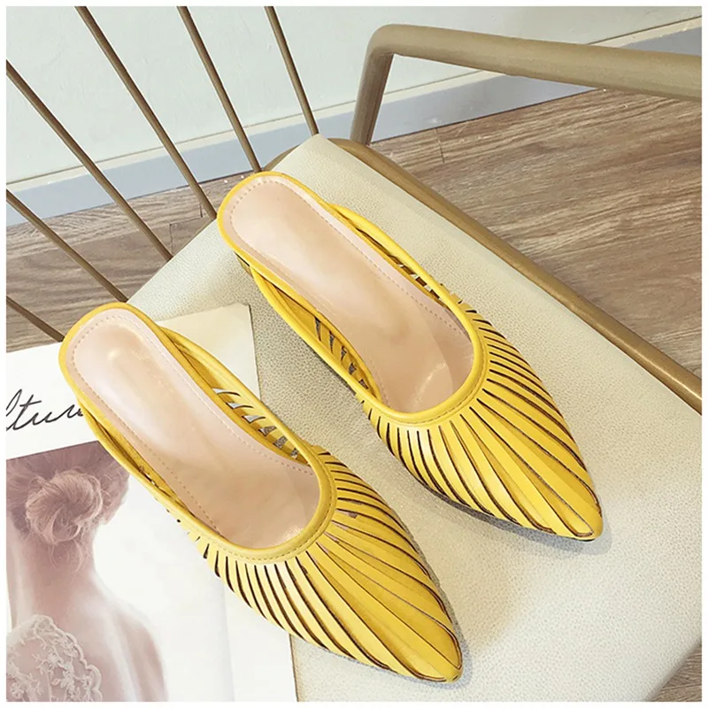 Женские дизайнерские шлепанцы модные брендовые в полоску роскошные Тапочки для