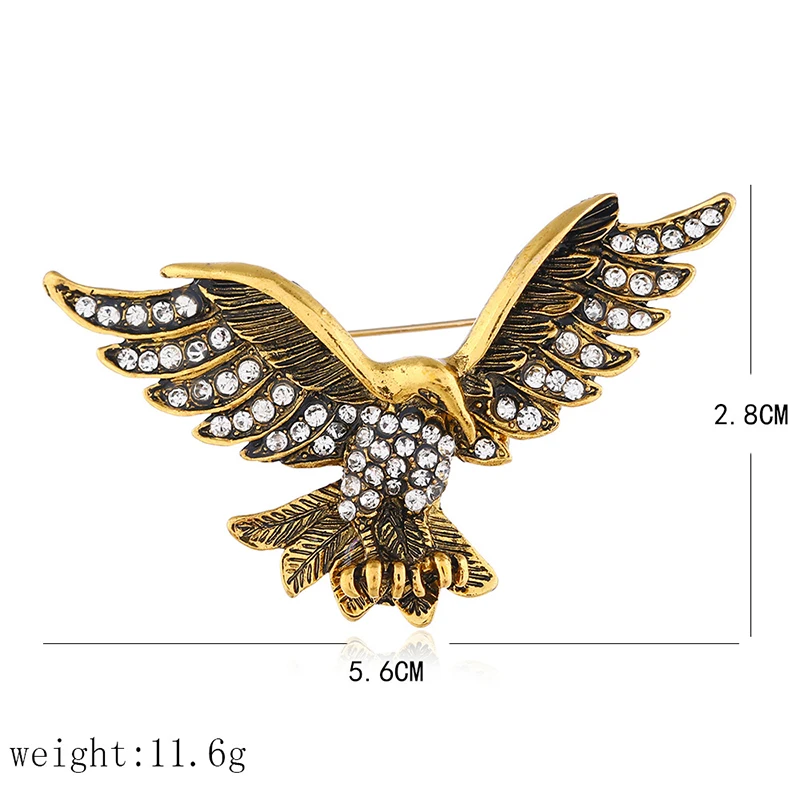 1 шт. Винтажная брошь в форме орла для костюма аксессуары одежды | Дом и сад