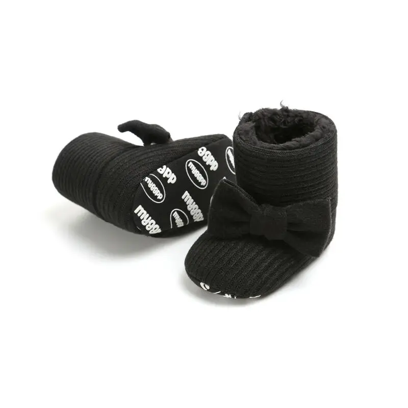 Теплые зимние ботинки для маленьких девочек и мальчиков новорожденных обувь