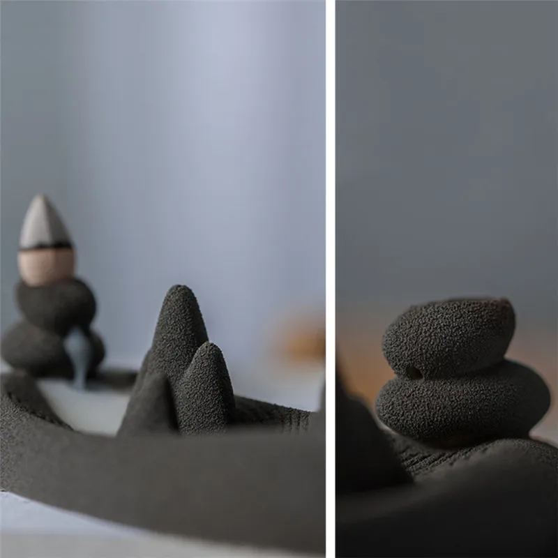 Горелка для благовоний из сушеных гор и рек керамическая матовая катушка