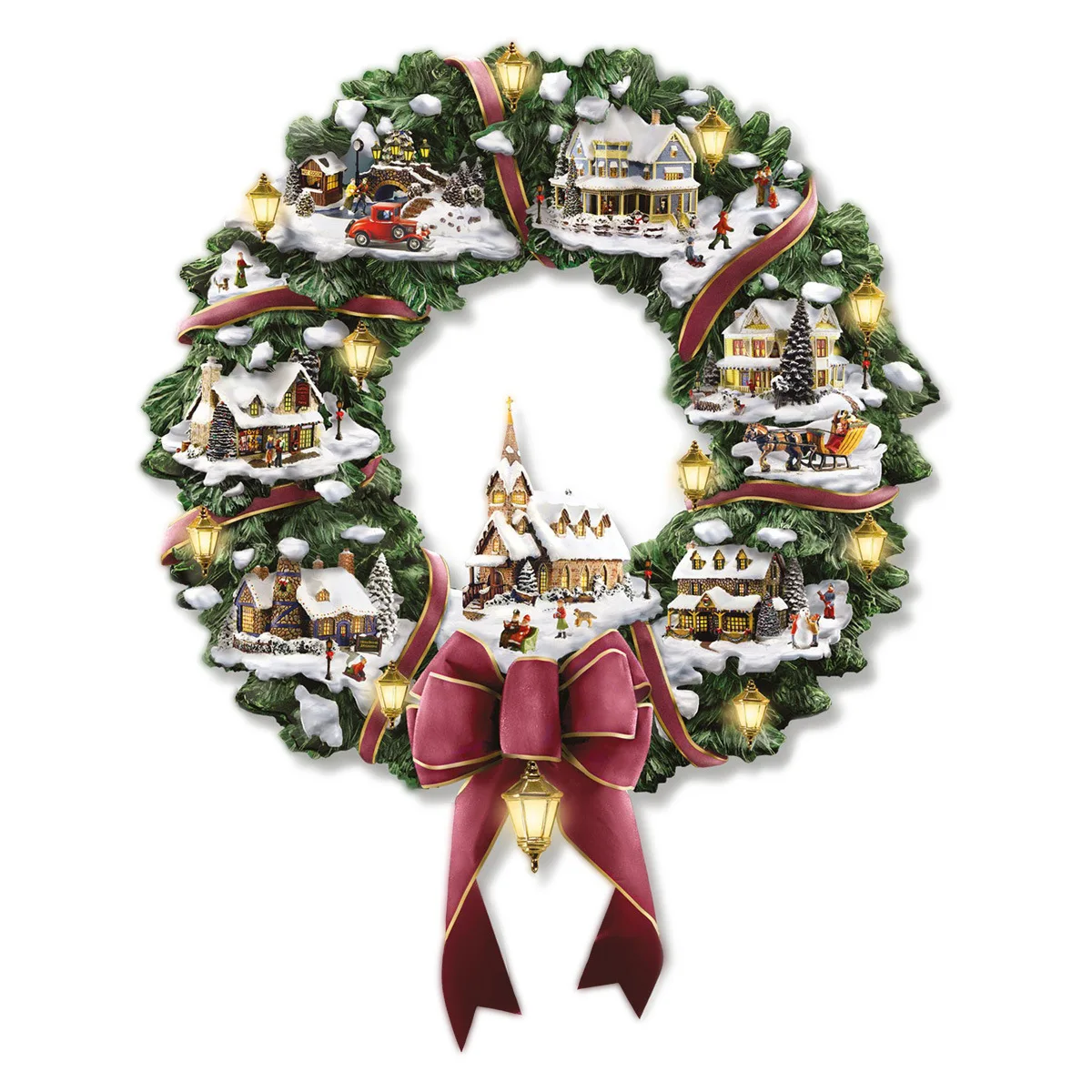 

Christmas Tree Rotating Sculpture Train Decorations Paste Window Stickers Santa Claus Christmas Navidad Winter Home Decoration
