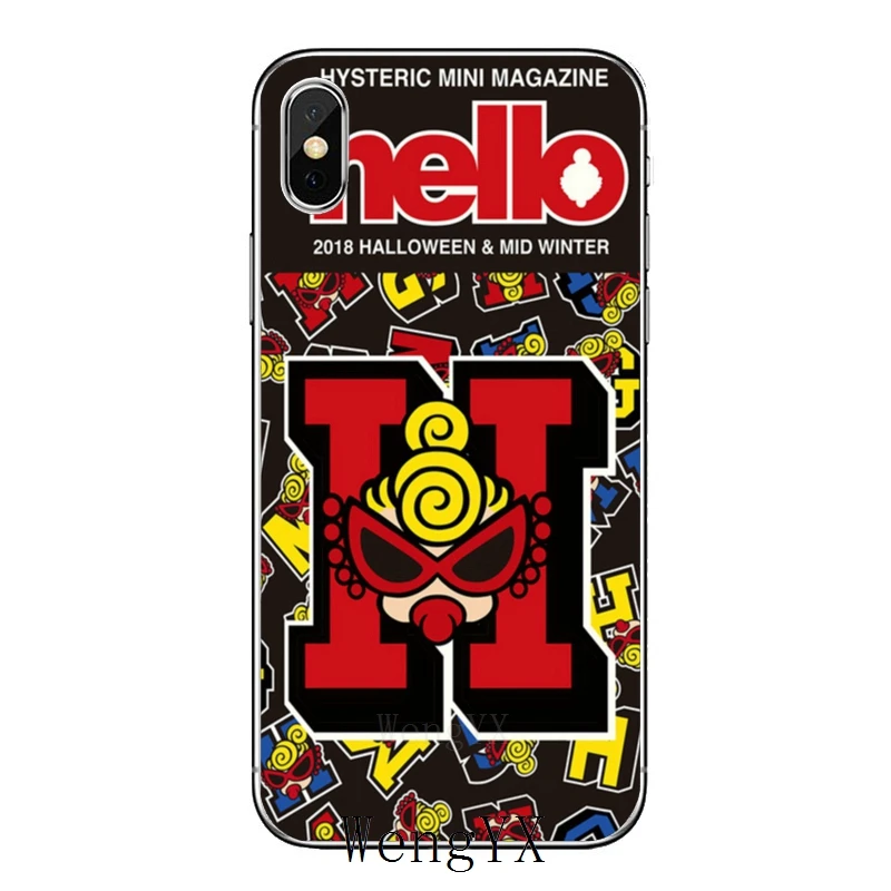 For iPhone 11 pro XR X XS Max 8 7 6s plus SE 5s 5c iPod Touch 5 6 cover case Japan Fashion hysteric mini - Цвет: hysteric-mini-A-03