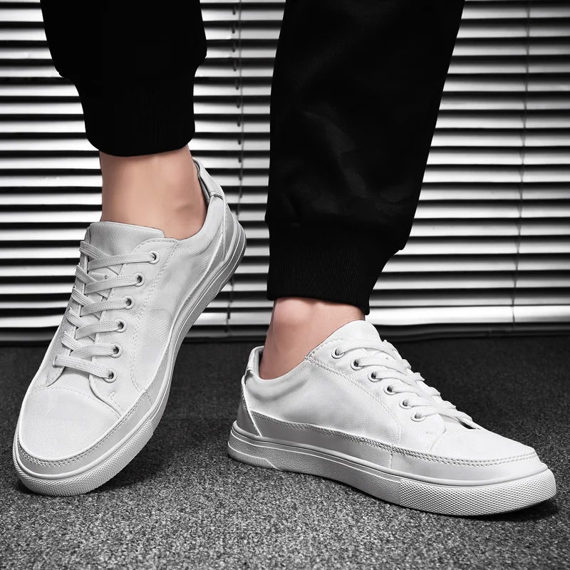 Genuine Leather Shoes Men Sneakers White Man Casual Cow Male Footwear Outdoor Fashion Flats | Обувь