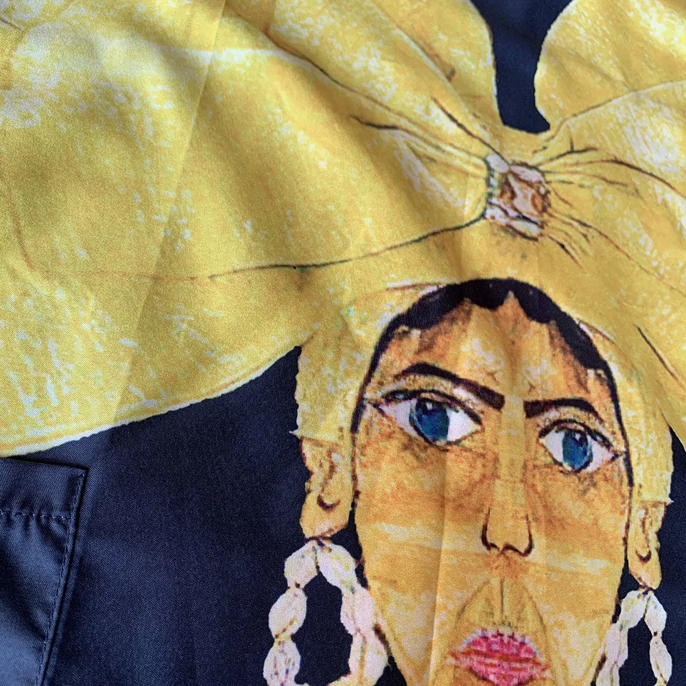 Женское платье с принтом персонажей повседневное модное уличное свободного кроя