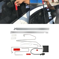 new 9x universal car door open unlock tool kit key lost lock out emergency air pump airbag installation and positioning tool