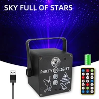 disco light starry sky dj led laser projector voice control sound party lights hybrid flashing for home family decoration