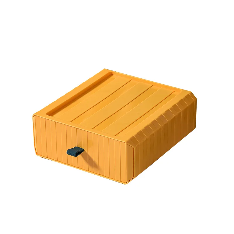 

2021 Household Drawer Type Desktop Cosmetic Storage Boxes Plastic Makeup Organizer Dressing Table Pouch Suitcase Make up Case