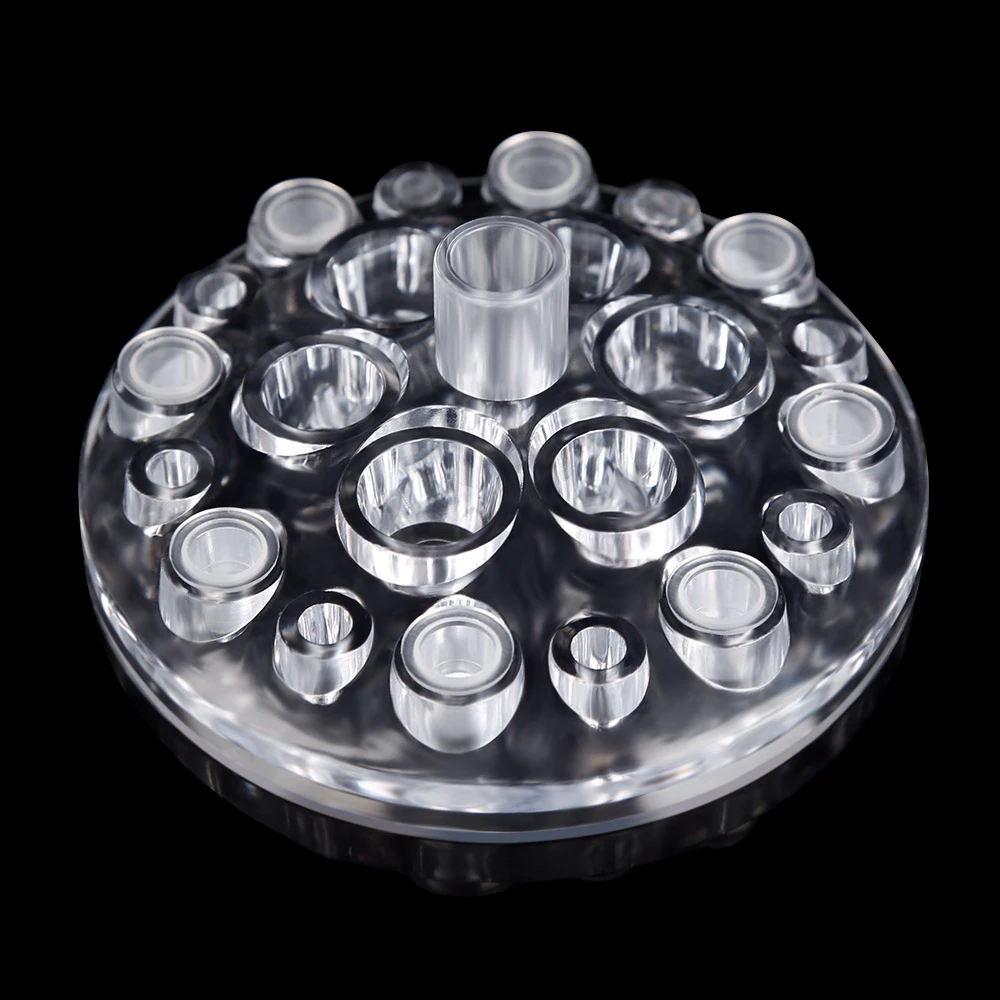 

1pcs Transparent Plastic Round Tattoo Machine Rack Pigment Ink Cup Holder