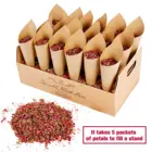 Свадебный держатель, подставка, коробка, цветочный поднос, деревенский декор для свадебной вечеринки, держатель бумажных конусов, винтажные коробки для свадебных подарков