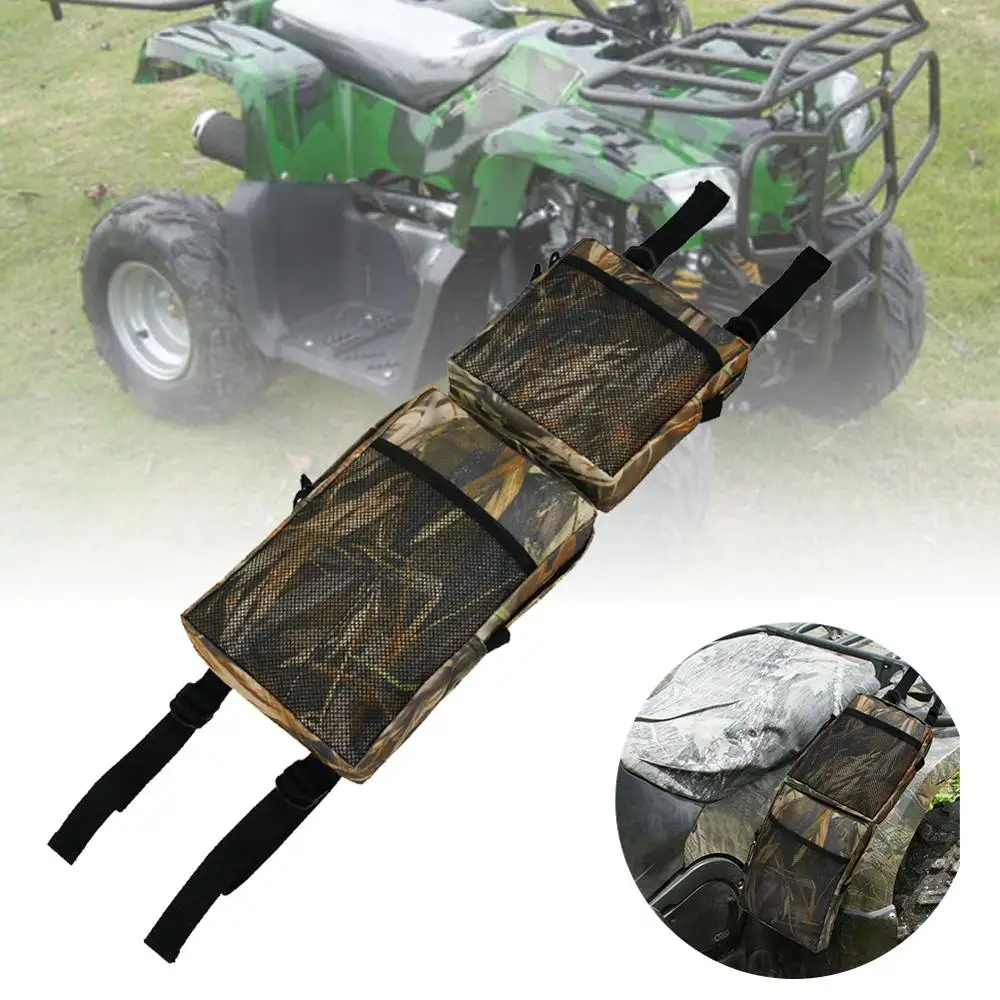 

2 x 600D Oxford ATV Fender Bags ATV Tank Saddle Bags Cargo Storage Hunting Bag