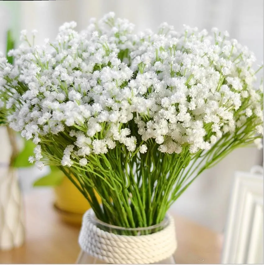

Gypsophila silk baby breath Artificial Fake Silk Flowers Plant Home Wedding Party Home Decoration Free Shipping