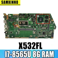 akemy x532fl motherboard for asus vivobook s15 s532f x532 x532f x532fl x532fa laptop mainboard i7 8565u cpu 8gb ram v2g gpu