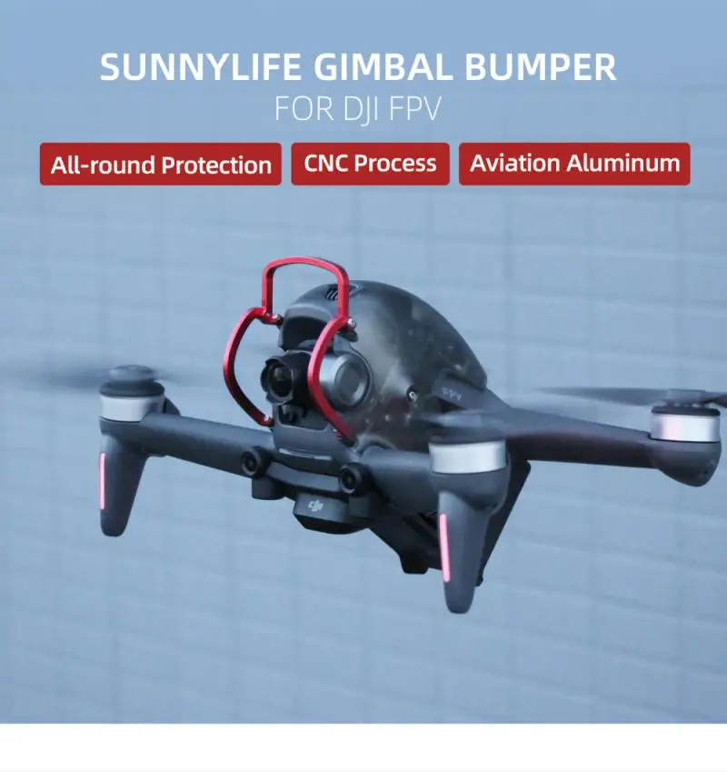 

2021 Aluminum Alloy Gimbal Lens Bumper For DJI FPV Combo Top Protection Camera Protective Bars Anti-collision Drone Accessories