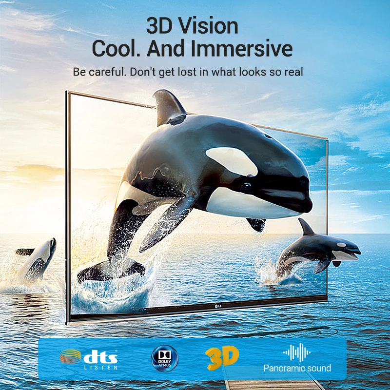 8K @ 60H HD кабель 48 Гбит/с 3D видение волоконно оптический HDMI совместимый адаптер для