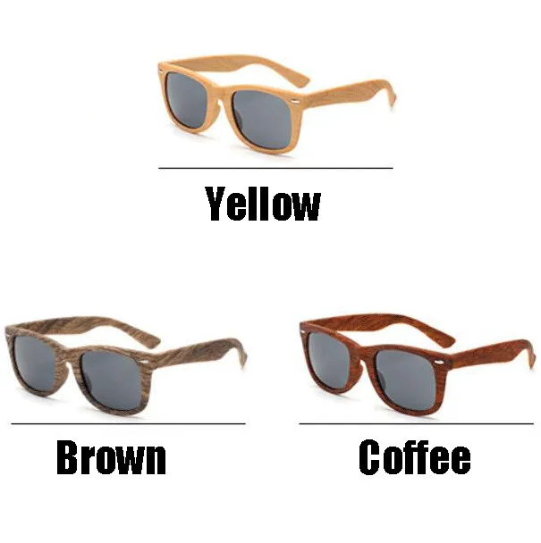 Солнцезащитные очки с текстурой древесины для мужчин и женщин Поляризационные