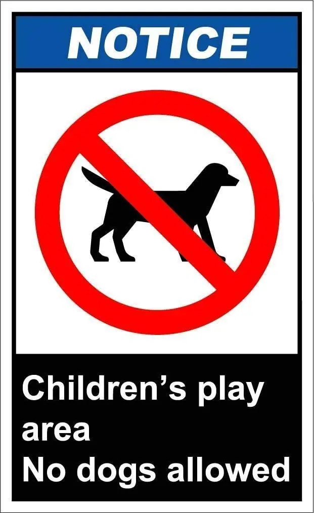 

Детская игровая площадка без собак, Постер OSHA/Ansi, Забавный художественный декор, винтажный алюминиевый Ретро металлический жестяной знак