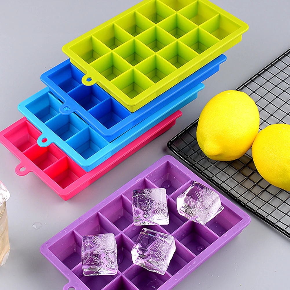 

24 Ice Cube Tray Food Grade Silicone Ice Cube Maker Mold With Lid For Ice Cream Chocolate Party Whiskey Cocktail Drink Dropship