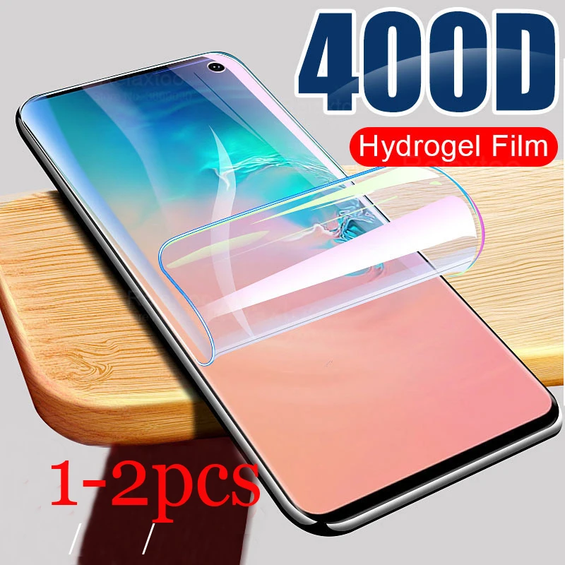 1 2 шт полное покрытие передняя гидрогелевая пленка для Samsung Galaxy Note10 Pro 10 lite Note 8 9 S8 S9