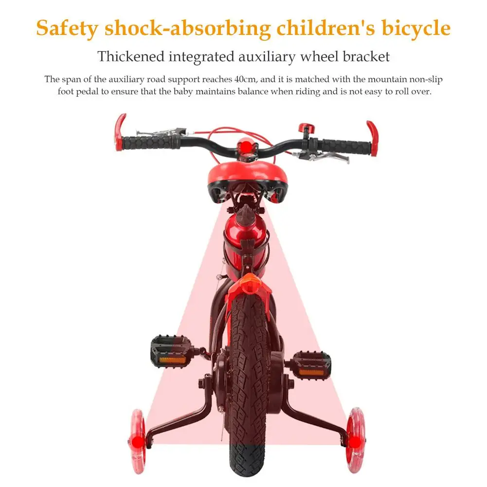 Детский велосипед с нескользящей ручкой для мальчиков и девочек тренировочными