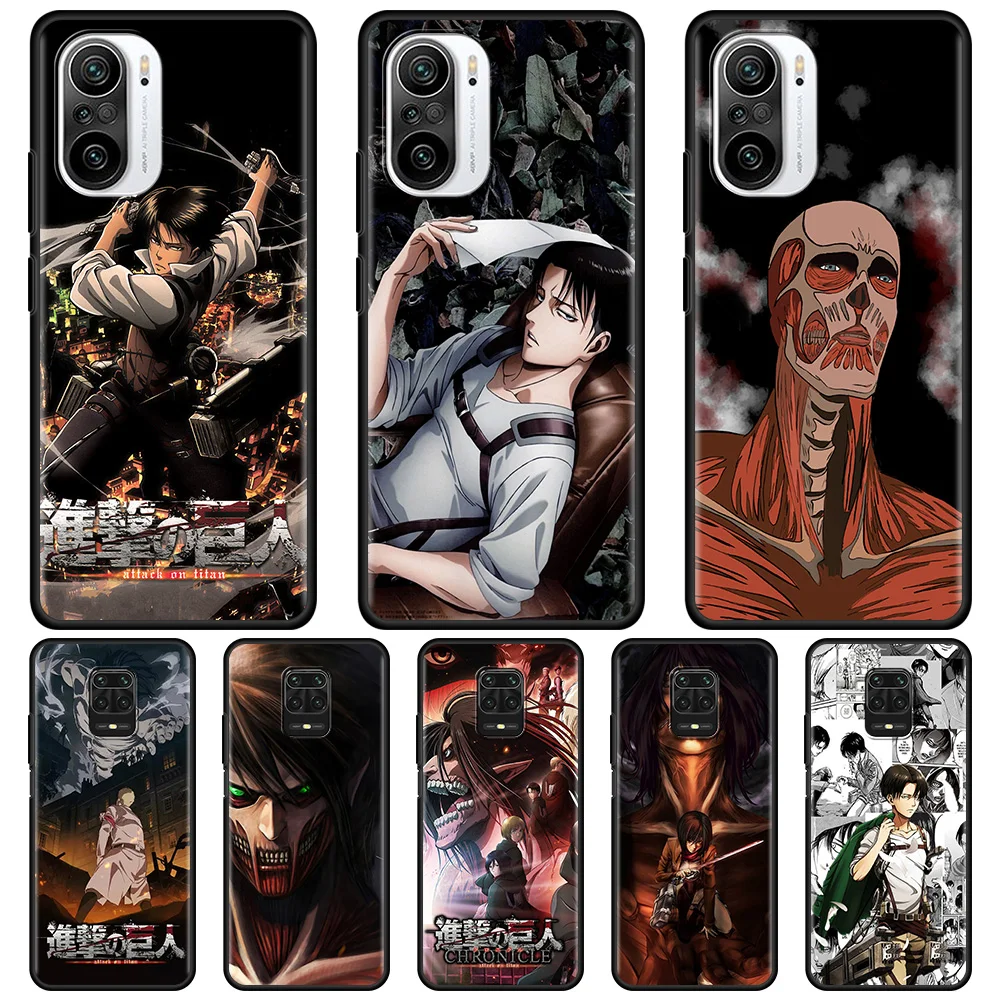

Anime Japanese Attack On Titan Silicone Case For Xiaomi Redmi Note 9S 9 8 Pro 9C 7 8T 8 10 9A 7A K40 4G 8A Back Cover Soft Capa