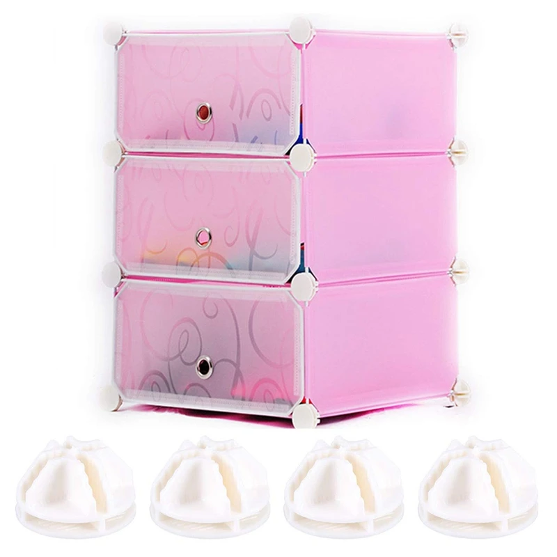 20 Pcs Grid Cube Connector Abs Connectors For Wire Storage Shelving (White) | Дом и сад