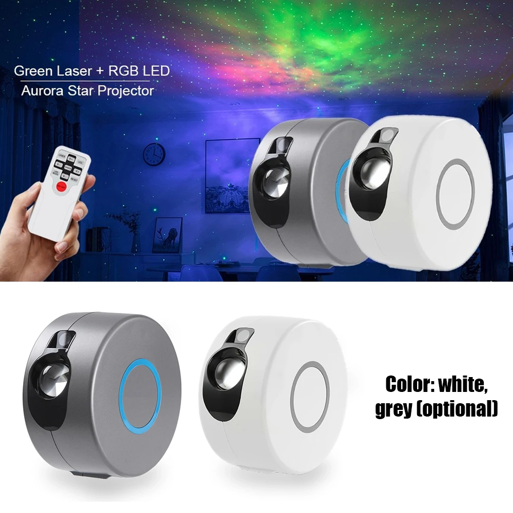 

Projector Light can be Remote Control Laser Starry Star Projector LED Rotating Night Light Colorful Nebula Lamp Bedside Decorate