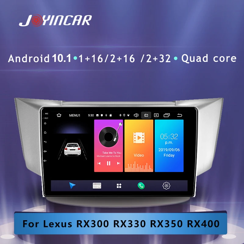 Автомагнитола 2 + 32 ГБ Android 10 1 мультимедийный видеоплеер для Lexus RX300 RX330 RX350 RX400H Toyota