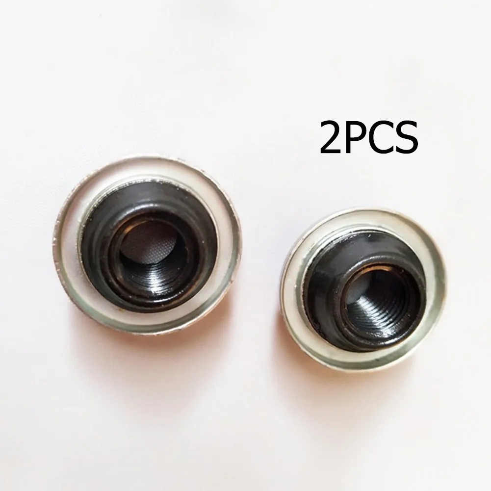 

2Pcs Bicycle Axle Rear Hub Cone Nut M8 15/6 Front Axle Gear Iron Black MTB Road Bike Hub Nut Screws Bolts Cycling Accessories