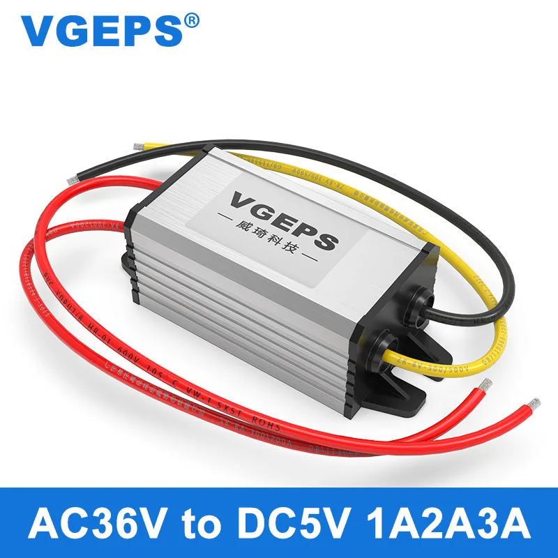 

AC36V to DC5V step-down power converter AC8V-38V to 5V monitoring equipment regulated power supply module