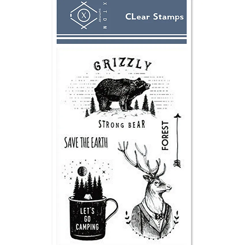 Наклейки для скрапбукинга/самоделок "Мир насекомых" из прозрачного силикона размером 11*16 см.