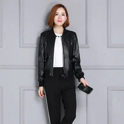 Tao Ting Li Na New Slim Suit Real Genuine Leather Jacket 19KC7