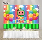 Фотофон JJ с изображением дыни для детей на 1-й День рождения детский праздник фотография баннер воздушный шар Дыня Фотофон