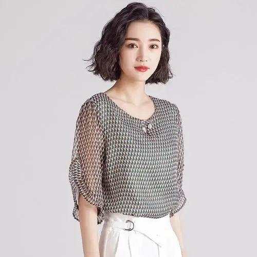 

RC22 Women Cotton Fashion green Cotton Ladies Tee Shirt Short Sleeve Tops Tee Shirt army