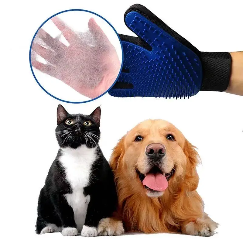 

Petfirst Pet Grooming Wool Glove Hair Deshedding Brush Comb Glove And Pet Cleaning Massage Glove For Cat Dog