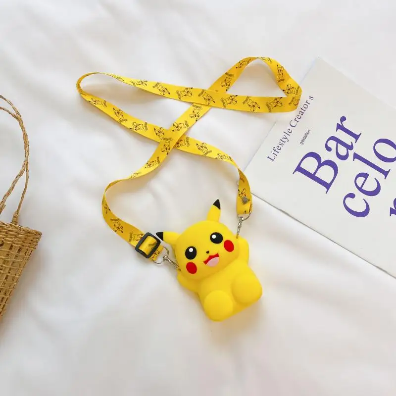 Силиконовый кошелек для монет с покемоном Пикачу чармандером Сквиртл кавайный