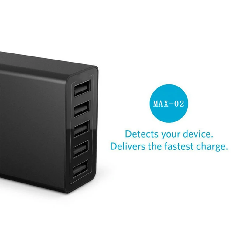 USB адаптер для быстрой зарядки 40 Вт 5 В 8 А портов iPhone 7 6 6S Plus SE Samsung Huawei|quick usb charger|us