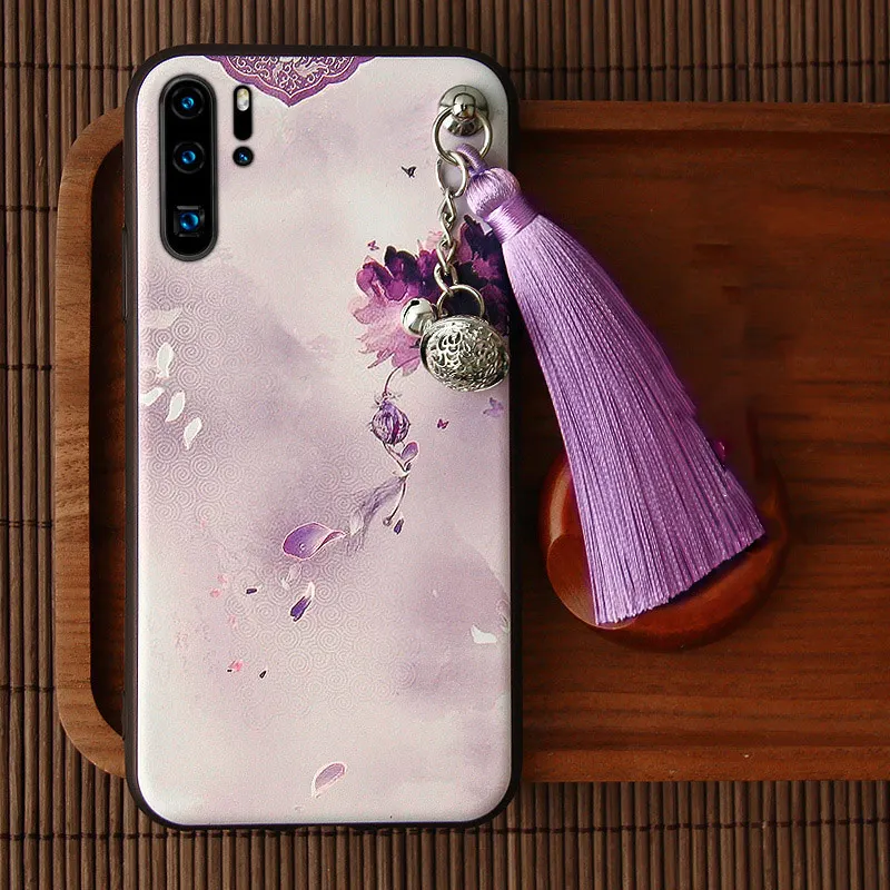 Pattern H 3D рельефный чехол для samsung Galaxy Note 10 Plus 5G 9 8 S10 S9 S8 Plus, чехол с кисточкой, тисненый противоударный мягкий чехол на заднюю панель, чехол - Color: Pattern H